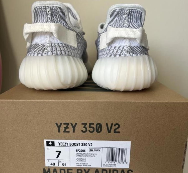 New Adidas Yeezy Boost 350 V2 Static Non-reflective Size 7