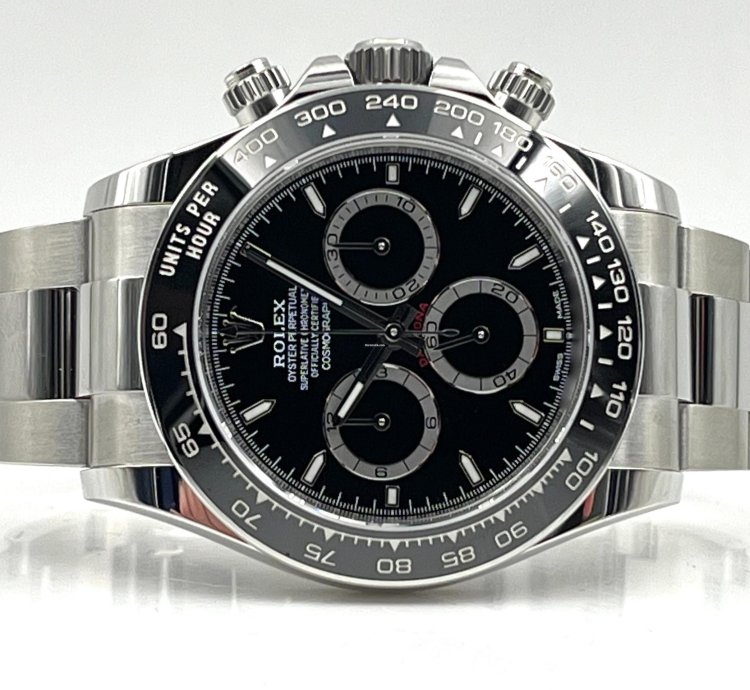 Rolex Daytona Black Dial Stainless Steel Bracelet 126500ln Unworn 2025