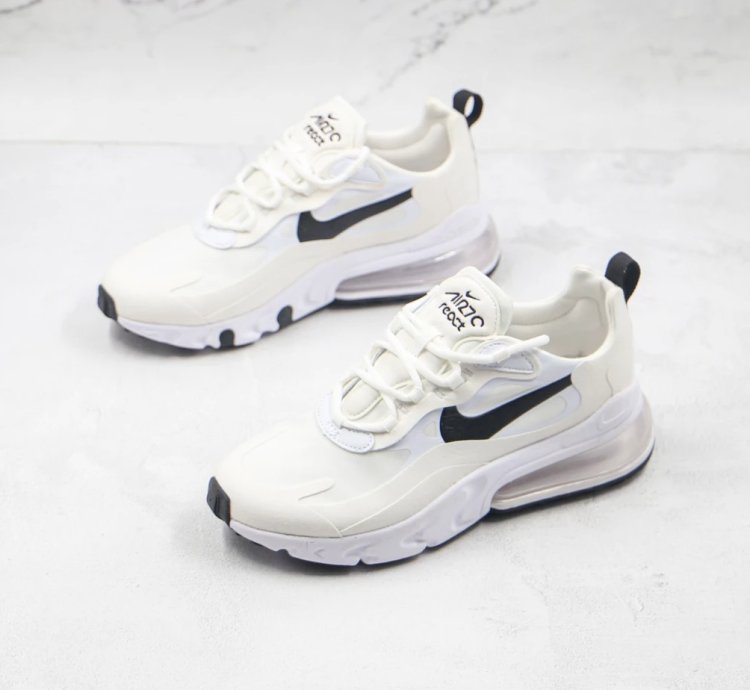 Nike Air Max 270 React Whiteblack-metallic Silver