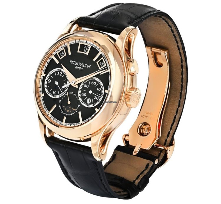 Patek Philippe Grand Complications 5208r-001 18k Rose Gold Black Dial 42 Mm