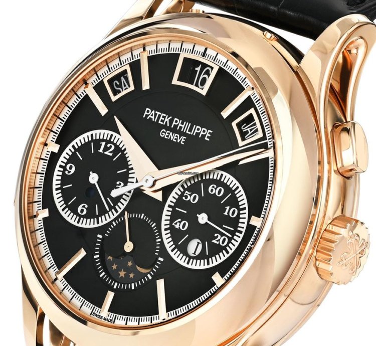 Patek Philippe Grand Complications 5208r-001 18k Rose Gold Black Dial 42 Mm