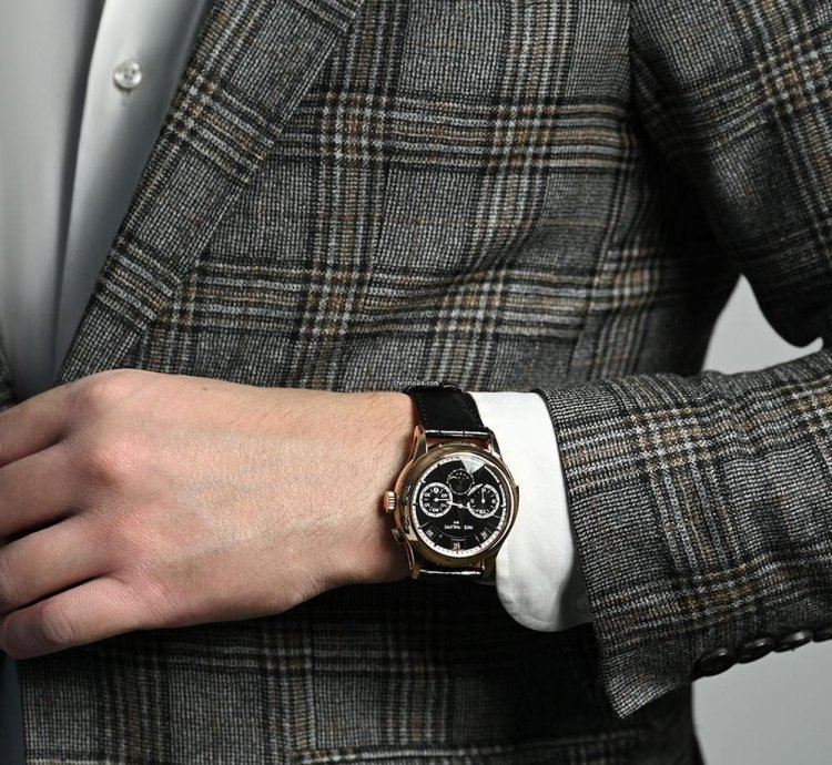 Patek Philippe Grand Complications 5208r-001 18k Rose Gold Black Dial 42 Mm