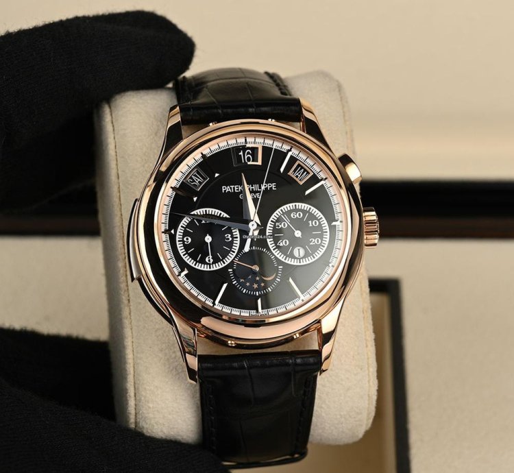 Patek Philippe Grand Complications 5208r-001 18k Rose Gold Black Dial 42 Mm