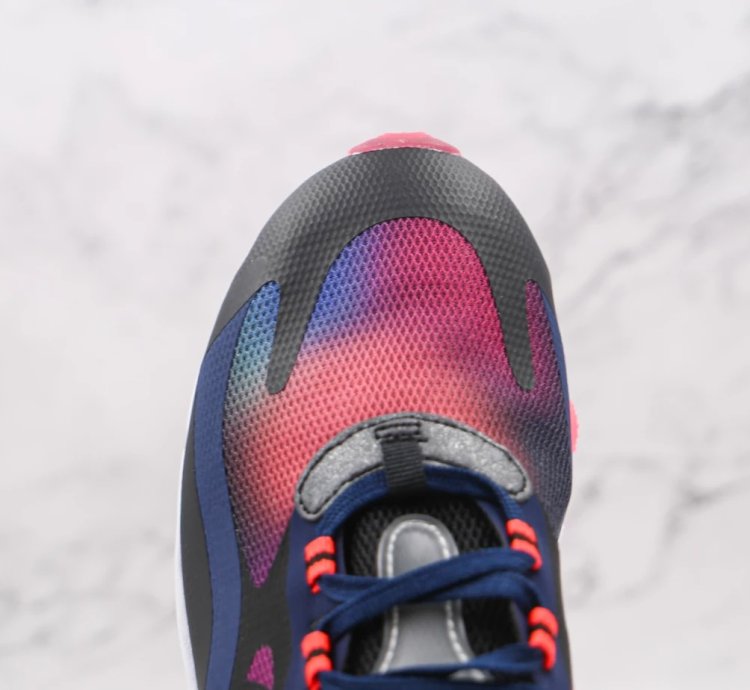 Nike Womens Air Max 270 React Se Midnight Navy Crimson Pink Black