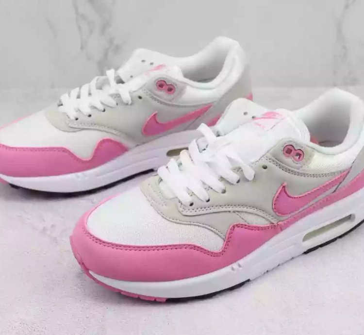 Nike Womens Pink Wmns Air Max 1 Sneakers Fuchsia Dream