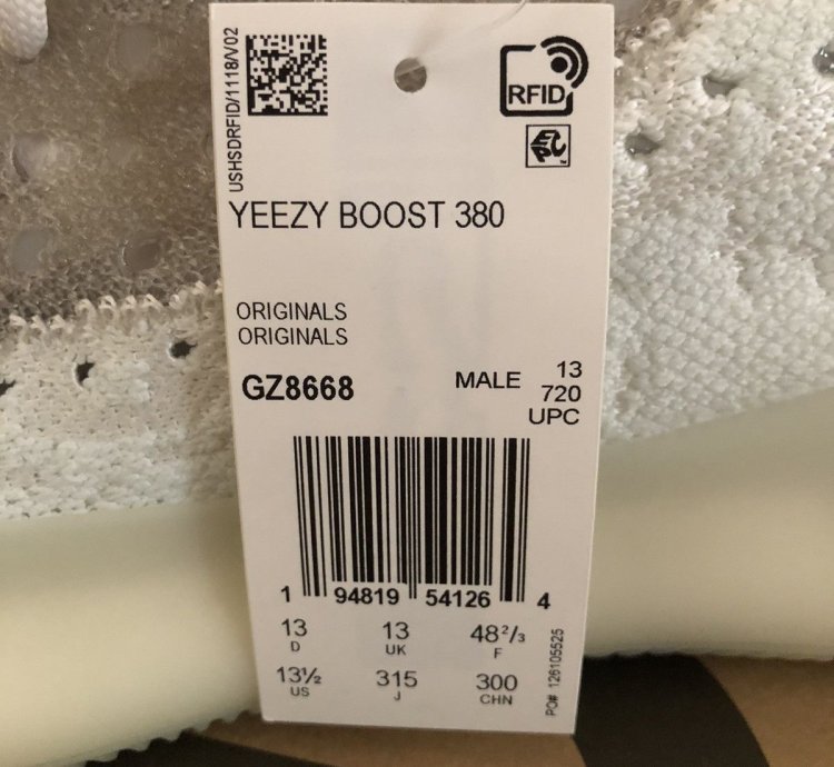 Nwt Yeezy Boost 380 Calcite Glow Size 13 5