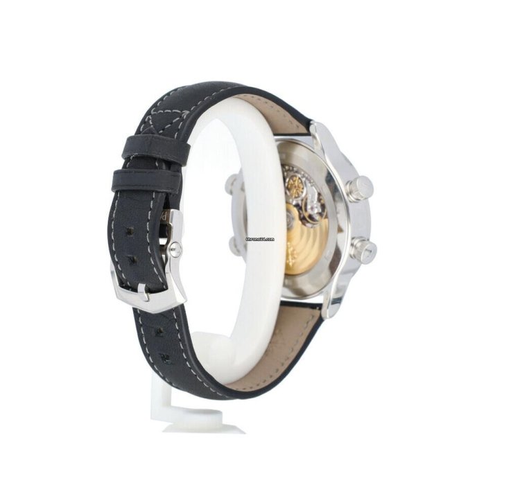 Patek Philippe Grand Complications Alarm Travel Time Platinum Black Leather 21 Vat Deductible