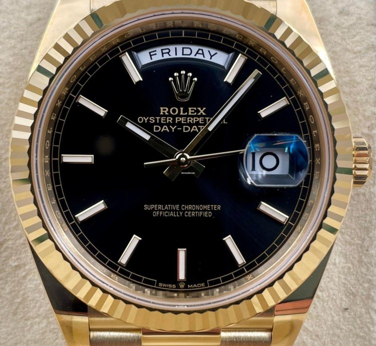 Rolex Day-date 40 228238 40mm Yellow Gold Black Index Dial Unworn 2023