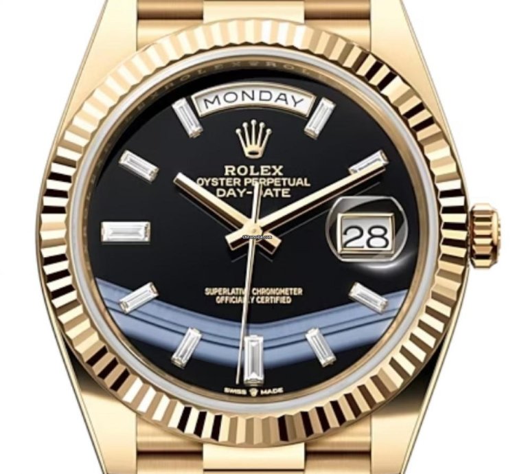 Rolex Day-date 40 228238 40mm Yellow Gold Black Onyx Dial Unworn 2024