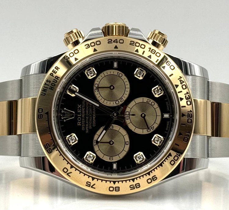 Rolex Daytona Black Diamond Dial Two Tone Bracelet 126503 Unworn 2024