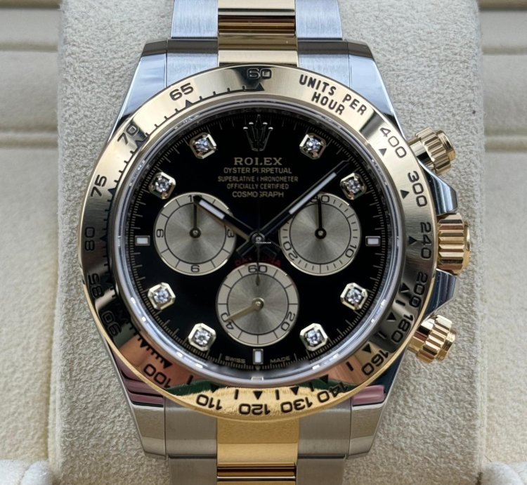 Rolex Daytona Black Diamond Dial Two Tone Bracelet 126503 Unworn 2024