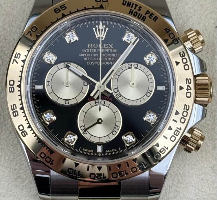 Rolex Daytona Black Diamond Dial Two Tone Bracelet 126503 Unworn 2024