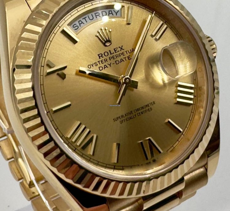 Rolex Day-date 40 228238 40mm Yellow Gold Champagne Roman Dial Unworn 2024