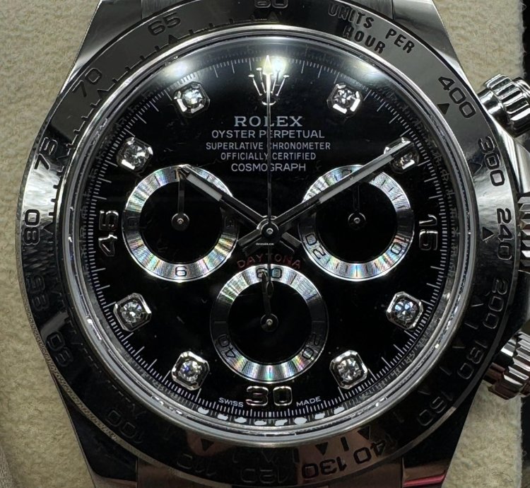 Rolex Daytona Black Diamond Dial Unworn