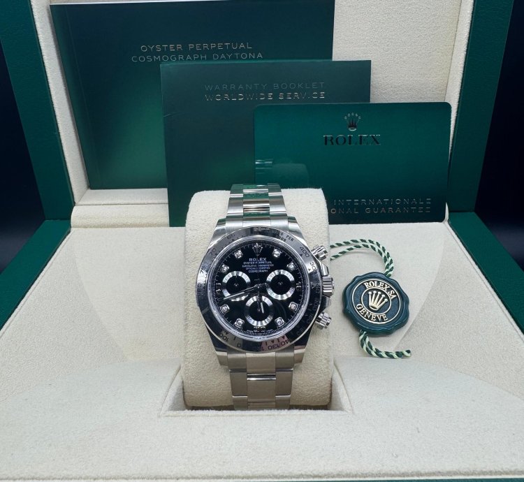 Rolex Daytona Black Diamond Dial Unworn