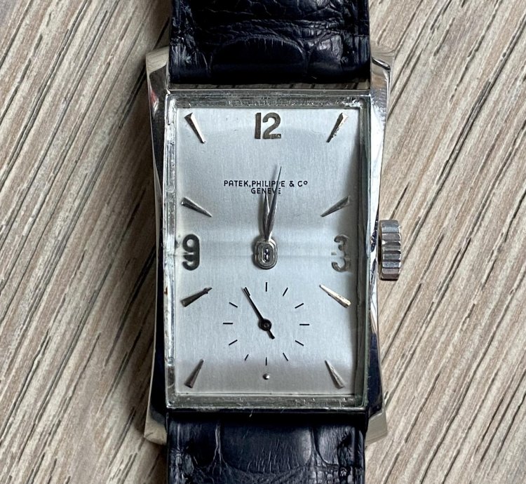 Patek Philippe Hour Glass Dress Watch Ref 1593