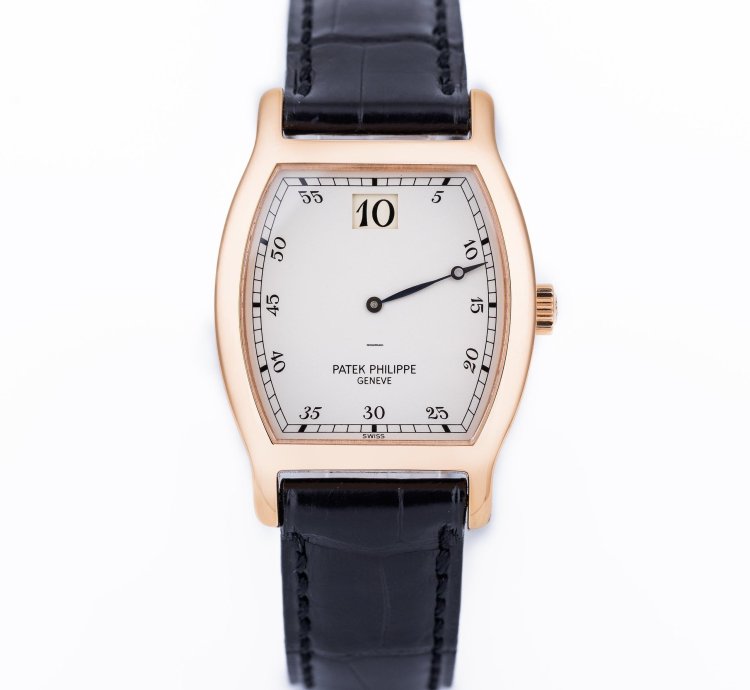 Patek Philippe Jump Hour Limited Edition 150th Anniversary Ref 3969r 18k Rose Gold Box And Papers 1989 Tonneau-shaped Case