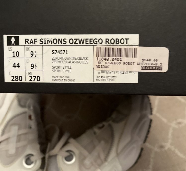 Raf Simons Ozweego Robot