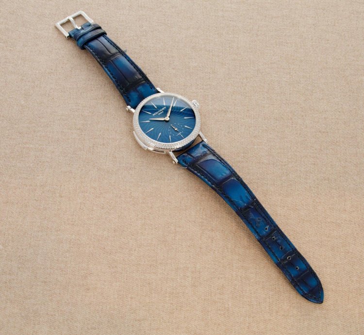 Patek Philippe Minute Repeater Enamel Diamond Watch Ref 7040