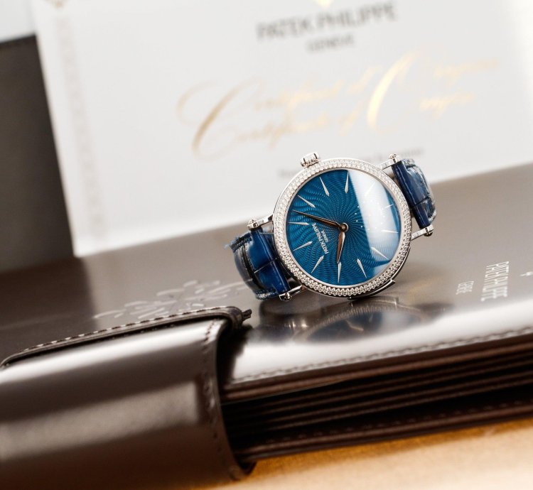 Patek Philippe Minute Repeater Enamel Diamond Watch Ref 7040