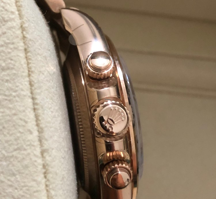 Rolex Daytona Black Rose Gold 116505 Black old Card
