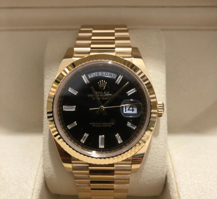 Rolex Day-date 40 228238 Black old Card
