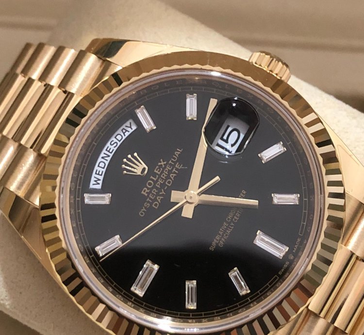 Rolex Day-date 40 228238 Black old Card