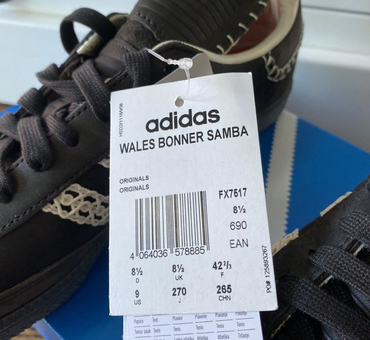 Rare Wales Bonner Adidas Samba Core Black