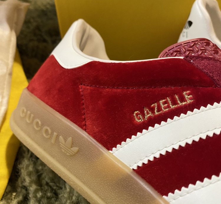 Red Velvet Suede Gucci Adidas Gazelle