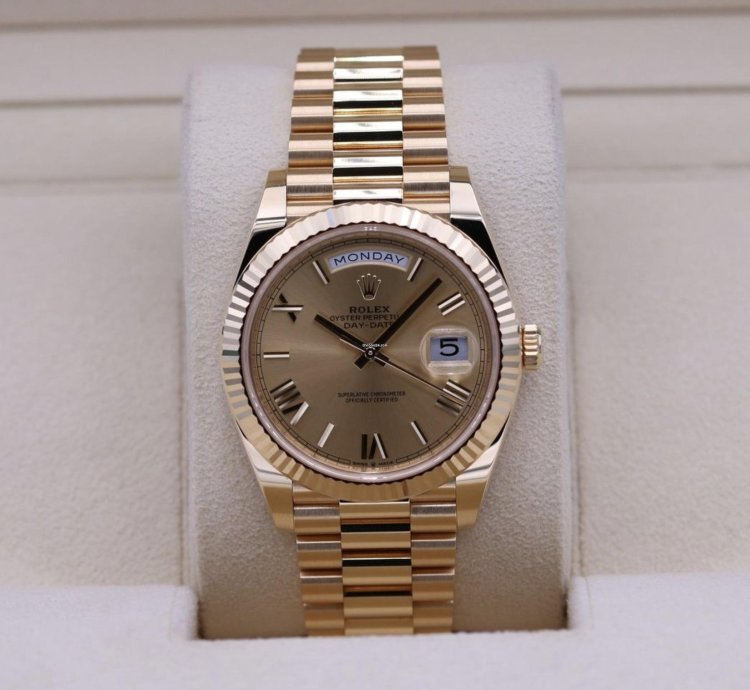 Rolex Day-date 40 228238 Champagner Champagne Neu 2024 Full Set