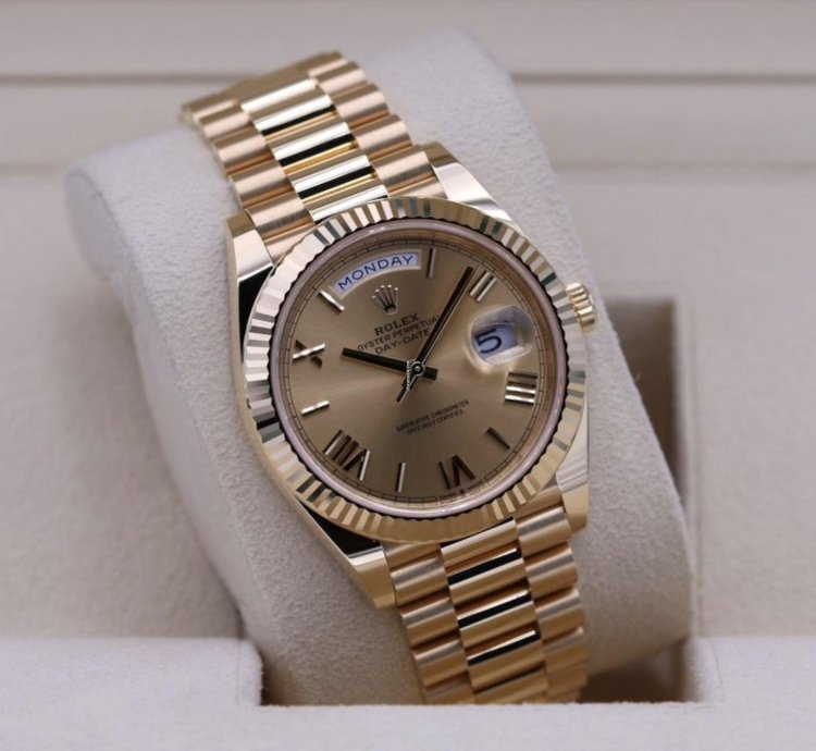 Rolex Day-date 40 228238 Champagner Champagne Neu 2024 Full Set