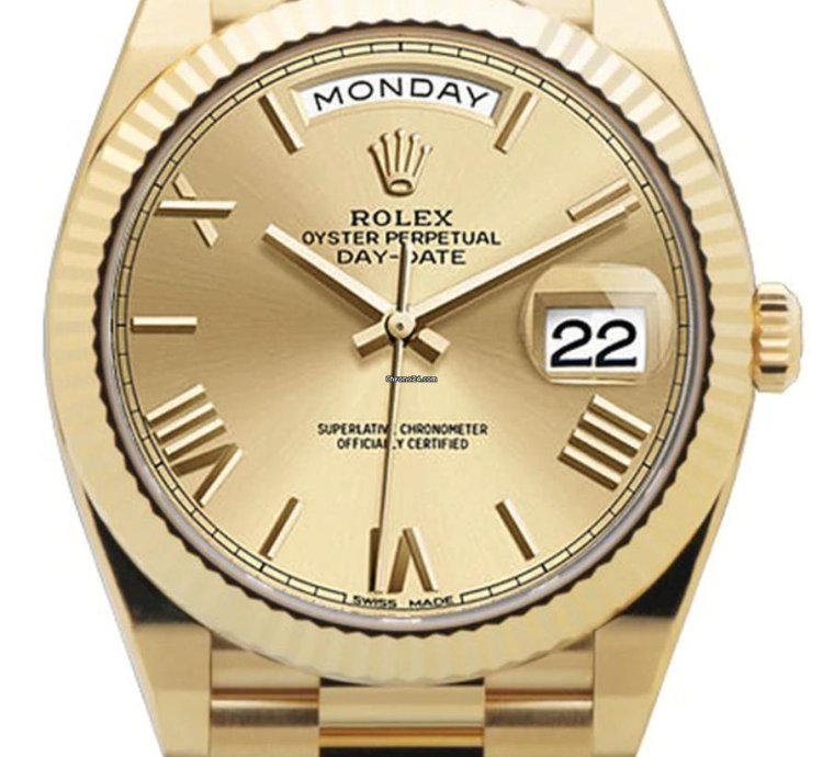 Rolex Day-date 40 228238 Day-date 40 Yellow Gold President Champagne Roman 40mm