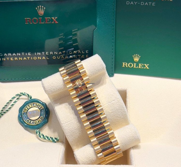 Rolex Day-date 40 228238 Day-date 40mm President Yellow Gold Silver Roman Dial
