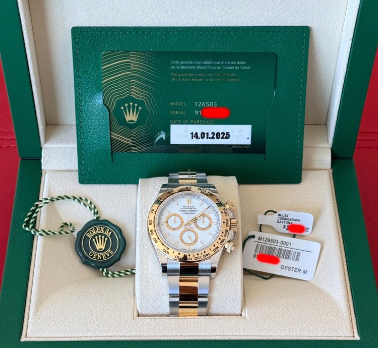 Rolex Daytona Brand New 2025 Unworn Complete Set - 126503 White Dial