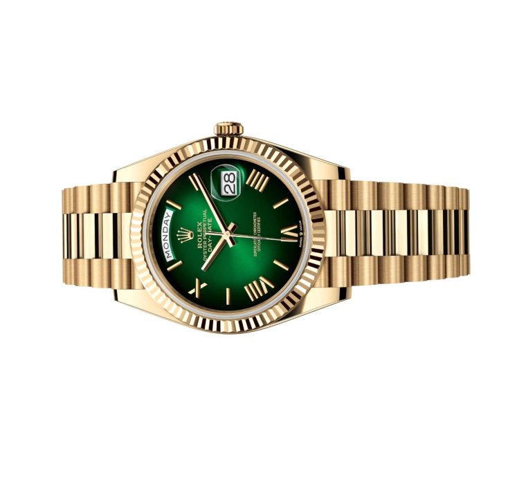 Rolex Day-date 40 228238 Green Dial Unworn Full Set