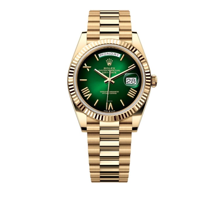 Rolex Day-date 40 228238 Green Dial Unworn Full Set