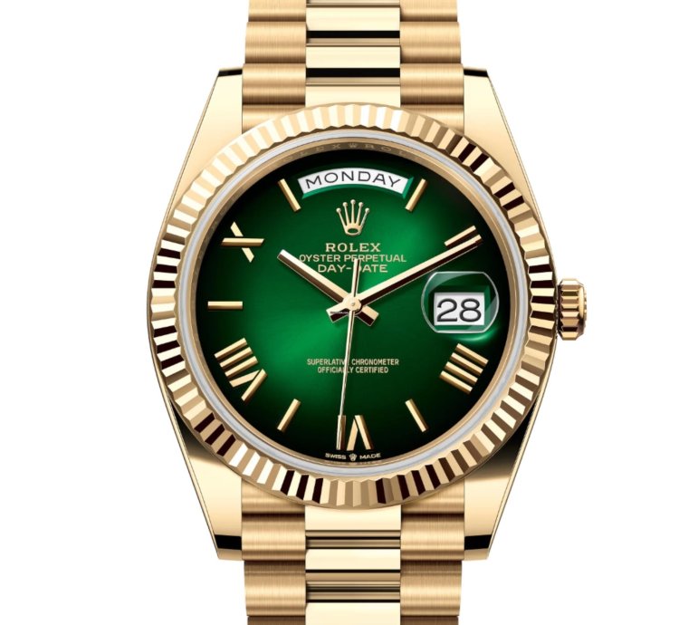 Rolex Day-date 40 228238 Green Dial Unworn Full Set