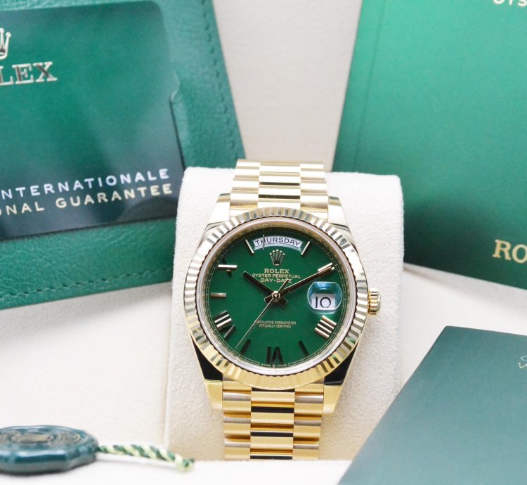 Rolex Day-date 40 228238 Green Unworn 12-2024