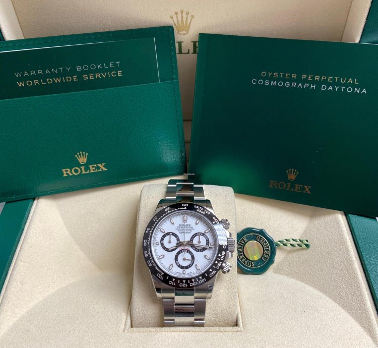 Rolex Daytona Ceramic Bezel White Dial 116500ln New 2022
