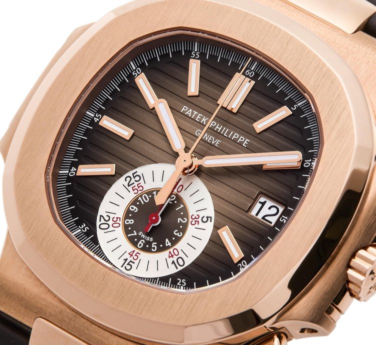 Patek Philippe Nautilus 18k Rose Gold 5980r-001 - Ats-w007750
