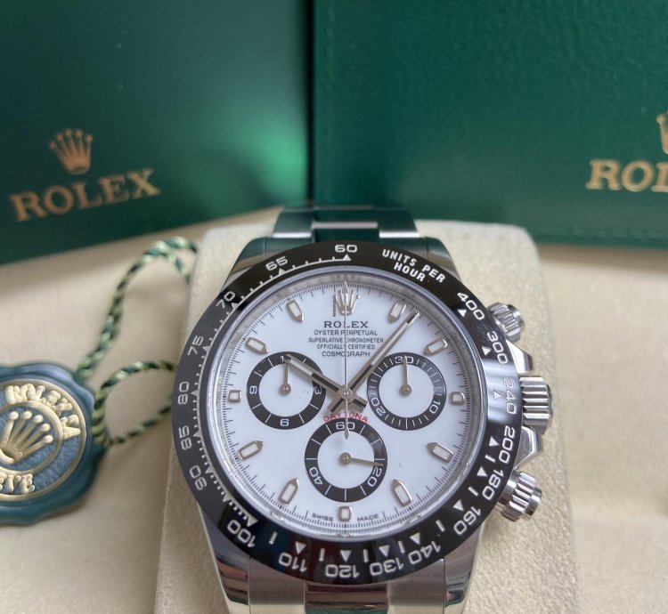 Rolex Daytona Ceramic Bezel White Dial 116500ln New 2023