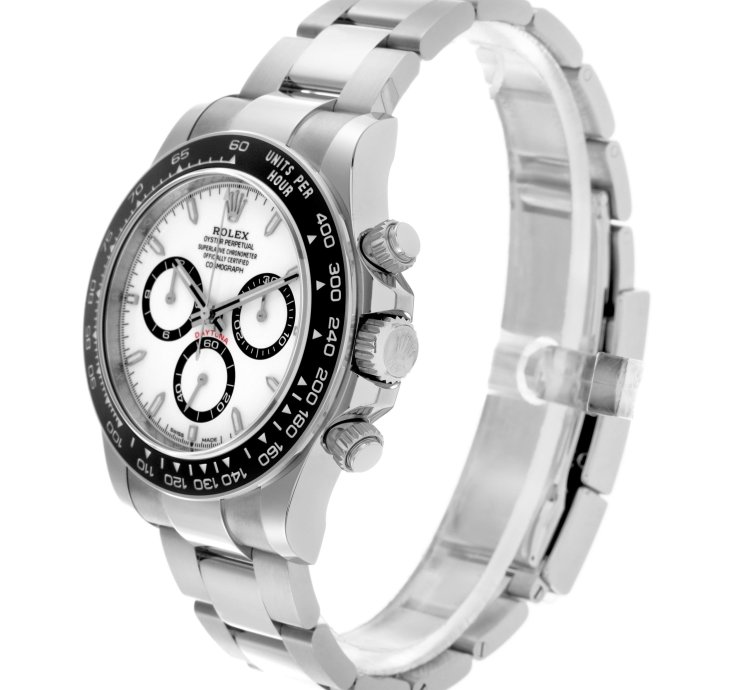 Rolex Daytona Ceramic Bezel White Panda Steel Mens Watch 126500 Unworn