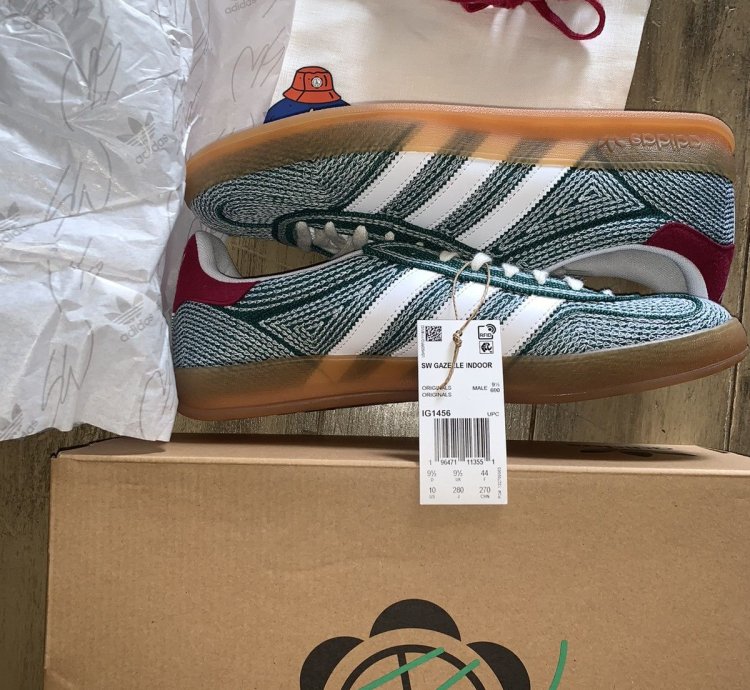 Sean Wotherspoon Adidas Gazelle Hemp Green Size 10