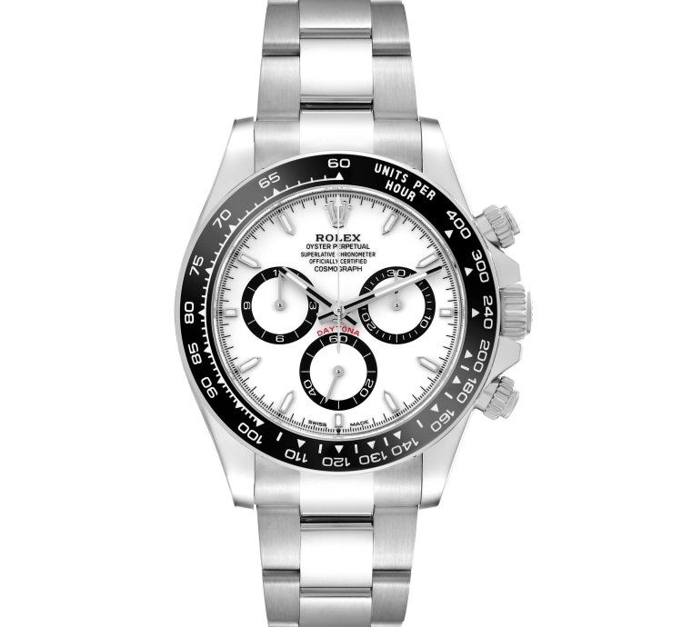 Rolex Daytona Ceramic Bezel White Panda Steel Mens Watch 126500 Unworn