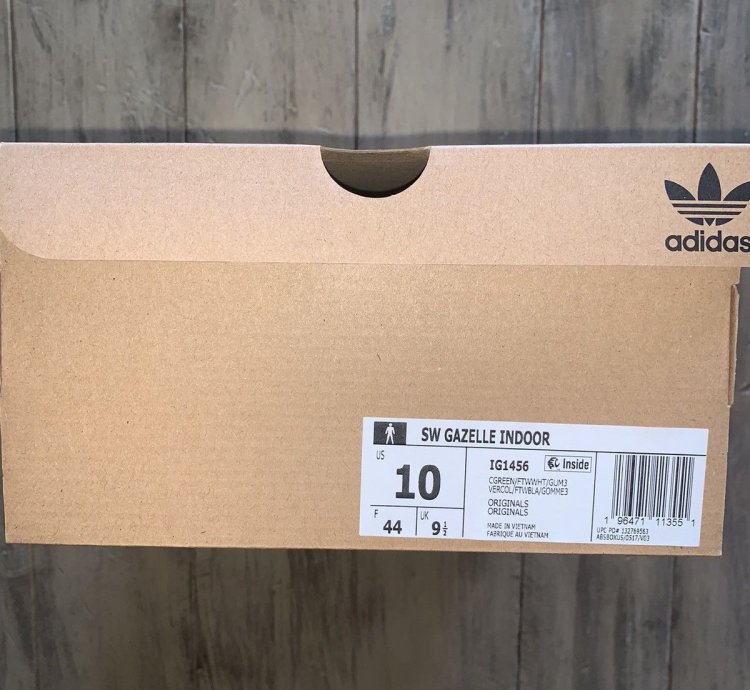 Sean Wotherspoon Adidas Gazelle Hemp Green Size 10