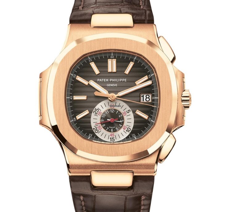 Patek Philippe Nautilus 18k Rose Gold Mens Watch