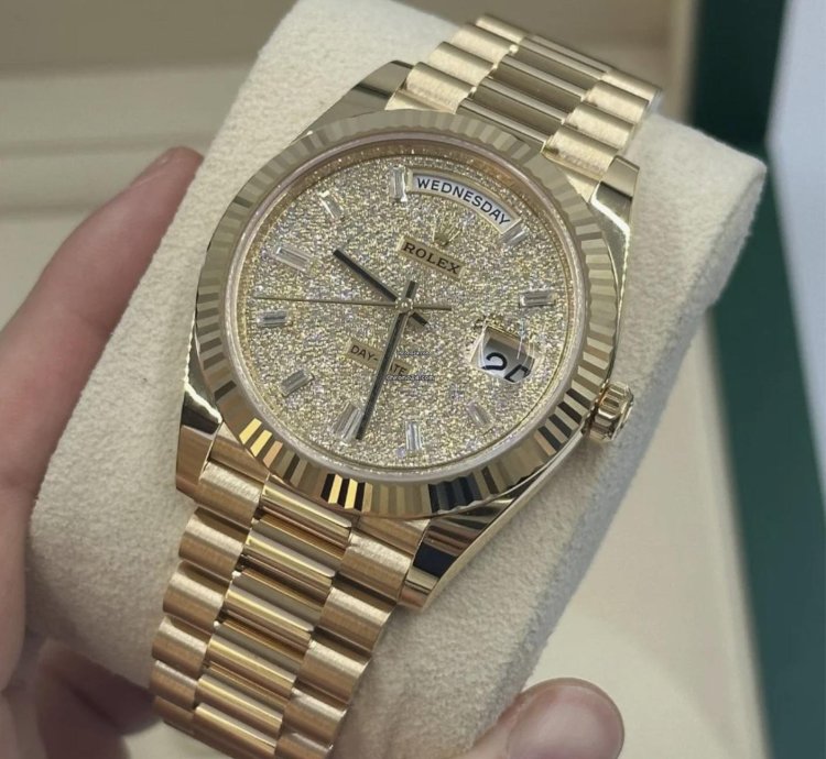 Rolex Day-date 40 228238 Pave Neu 2024 Full Set