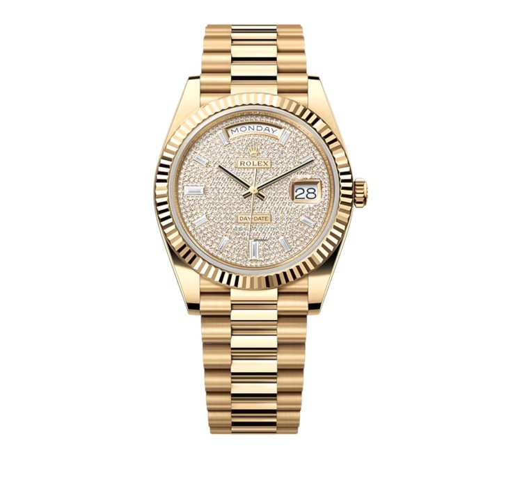 Rolex Day-date 40 228238 Pave Unworn Full Set