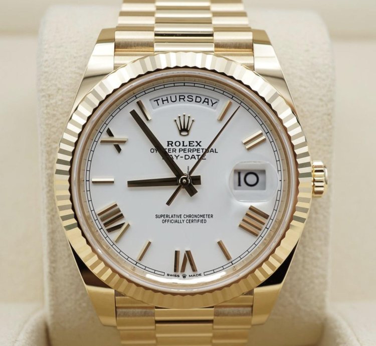 Rolex Day-date 40 228238 Wei White Neu 2024 Full Set
