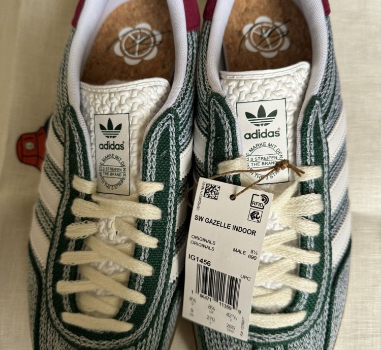 Sean Wotherspoon Hemp Green Adidas Gazelle Indoor